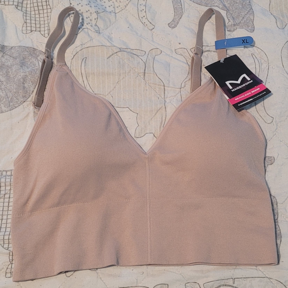 Maidenform Tan Seamless Bra No Underwire XL